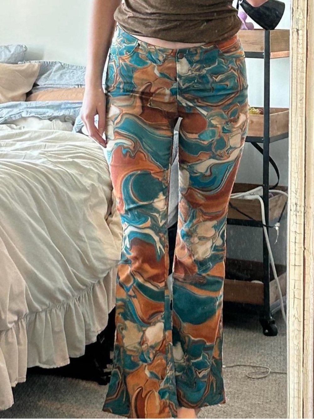 Vintage Marble Print pants Studio Soleil - Picture 2 of 5